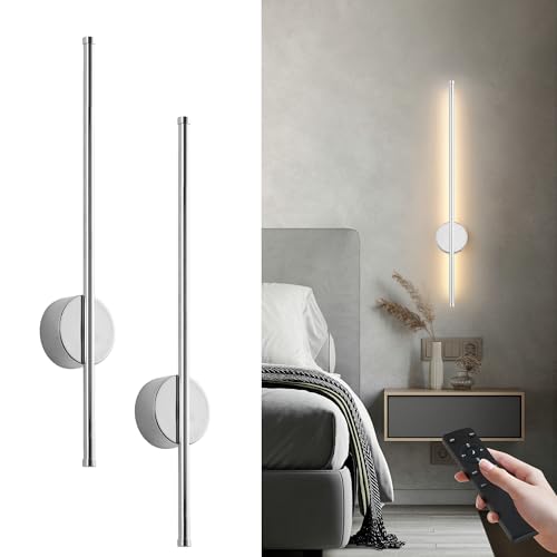 Battery Operated Modern Wall Sconce Set of Two (2 Count)