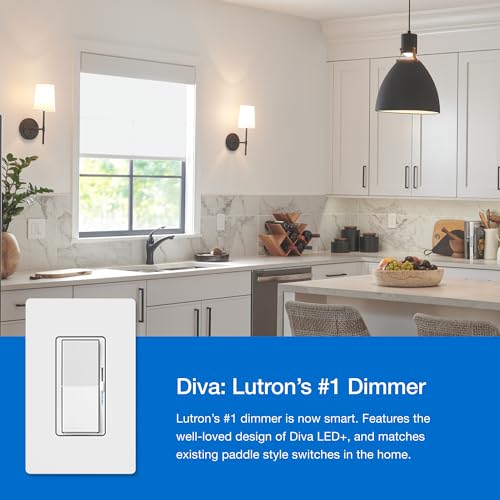 Caseta 3 Way Smart Dimmer Kit; Diva Dimmer & Paddle Wireless Remote