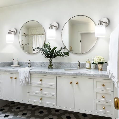 Brushed Nickel Bathroom Light