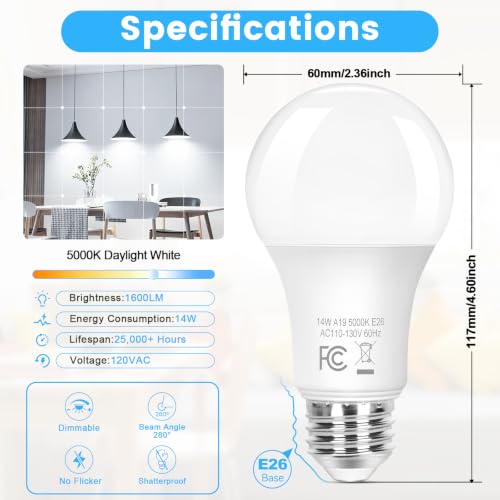 A19 LED Bulbs (4 Count)