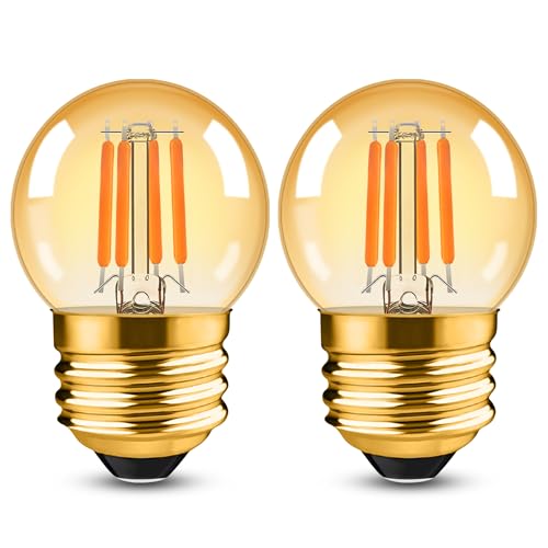G40 Dimmable Amber LED Bulbs (2 Count)
