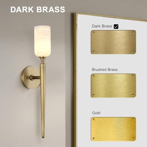 Alabaster Wall Sconces Set of Two (2 Count)