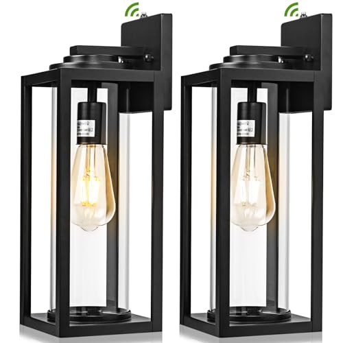Large Dusk to Dawn Outdoor Wall Lights (2 Count)