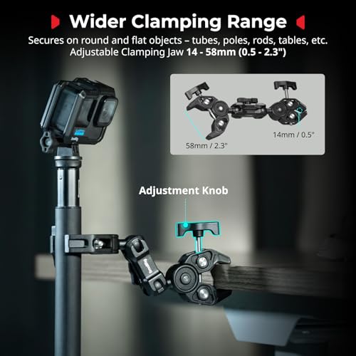 Double Super Clamp Mount with Magic Arm
