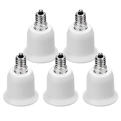 5 Pack E12 to E26 Adapter (5 Count)