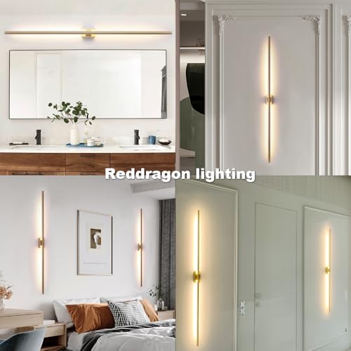 Only Suitable for Small Junction Box Set of 2 Gold Wall Lights Hardwired (2 Count)