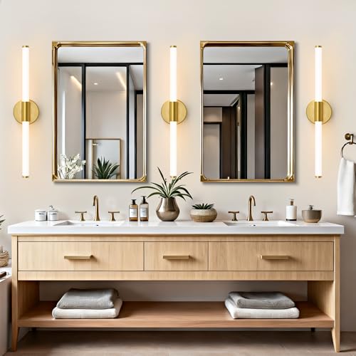 LED Bathroom Light Fixtures Gold Vanity Lights Modern 24"