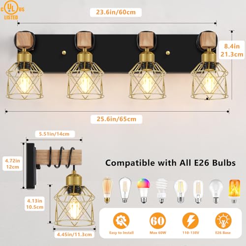 Farmhouse Bathroom Vanity Light Fixtures