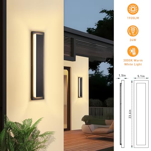 23.6 in Porch Lights Outdoor Sconce Light Exterior Lighting Fixture