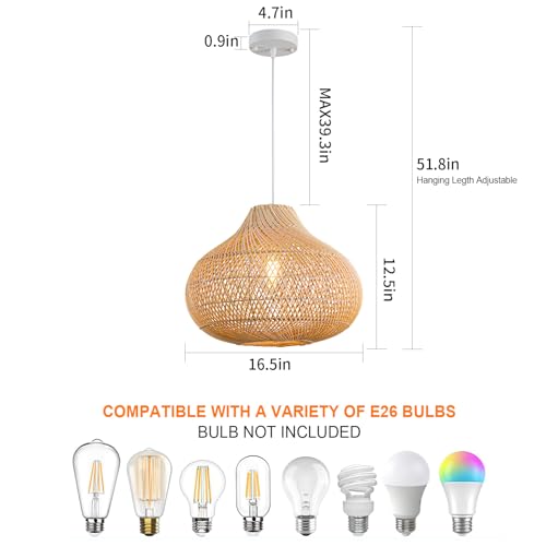 Rattan Pendant Light