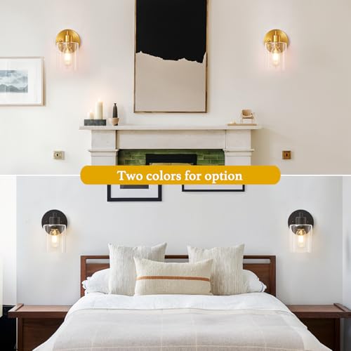 Brushed Gold Wall Sconce
