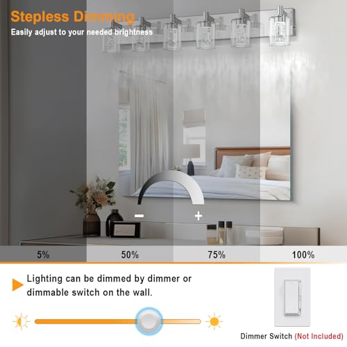 Vanity Light with 3 Color Modes (6 Count)