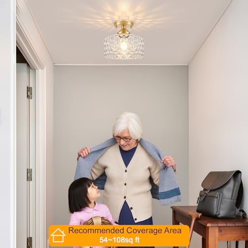 Small Semi Flush Mount Ceiling Light Fixture