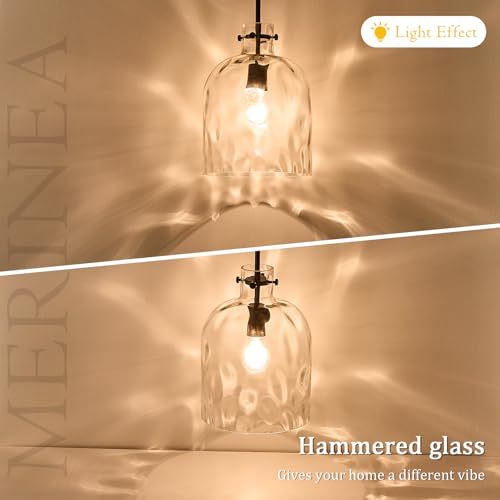 Modern Black Glass Pendant Light