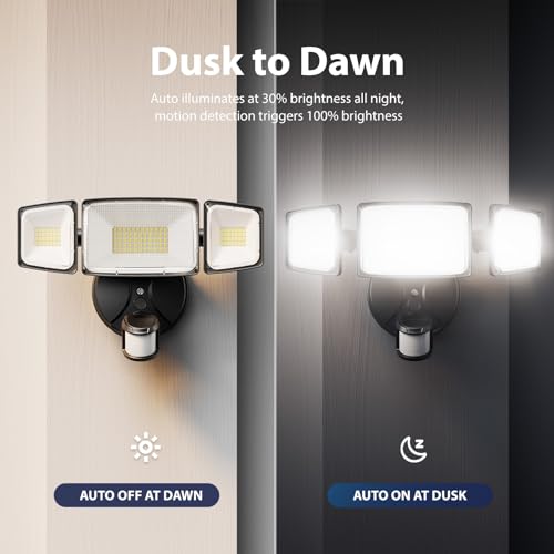 Security Lights Motion Outdoor with Dusk to Dawn (2 Count)
