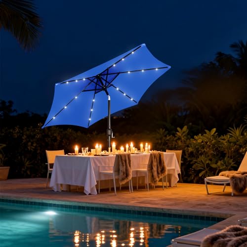 7.5 ft Solar Umbrella