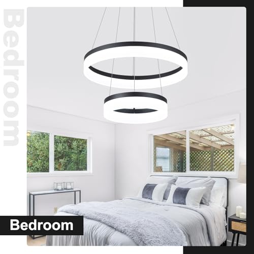 2 Ring Modern LED Chandelier