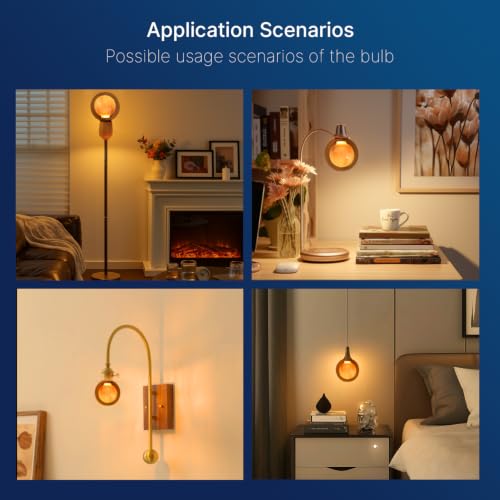 G125 Decorative Large Globe LED Bulb (2 Count)