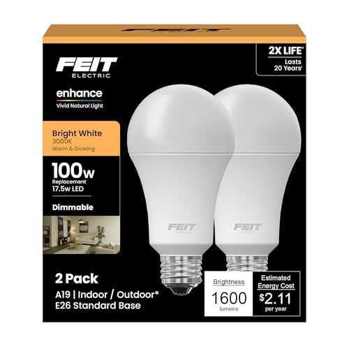 Enhance A19 LED Light Bulb (2 Count)
