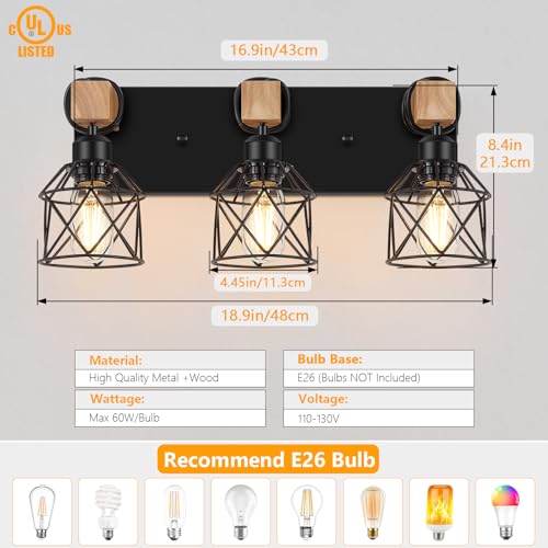 3 Light Bathroom Vanity Lights