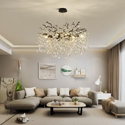 Modern Crystal Tree Branch Chandelier