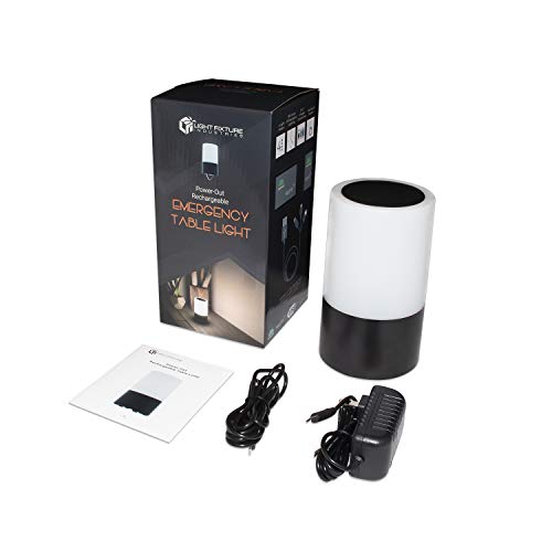 LFI Lights Emergency Table Lamp for Power Outages (2 Count)