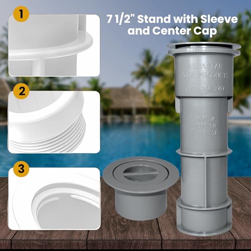 Heavy Duty Pro Premium Swimming Pool Umbrella Stand with Sleeve and Center Cap