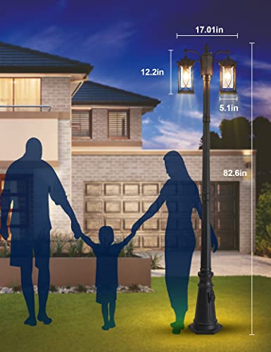 Dusk to Dawn Outdoor Lamp Post Light Modern 2