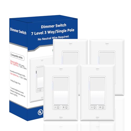 Dimmer Light Switch (4 Count)