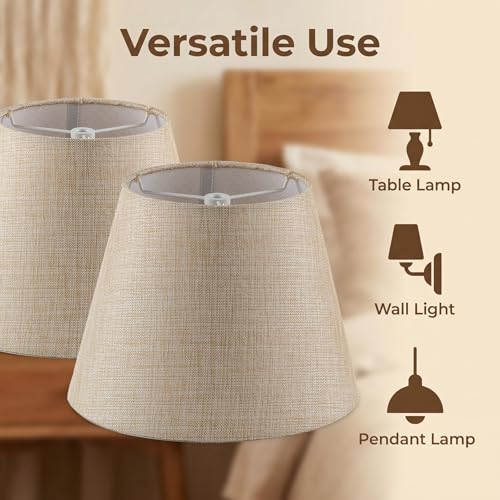 Set of 2 Spider Fitter Replacement Lamp Shades for Table Lamps (2 Count)