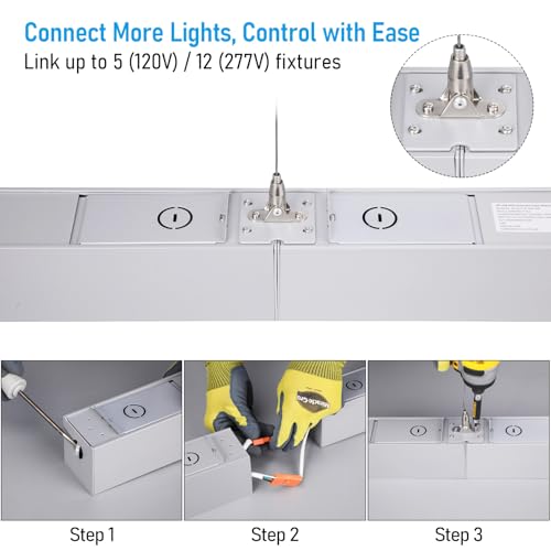 2 Pack 8FT Linkable LED Linear Light (2 Count)