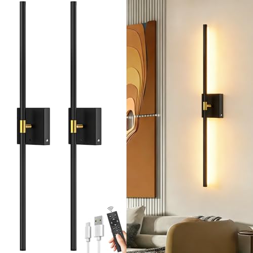 Battery Operated Wall Sconces Set of 2 (2 Count)