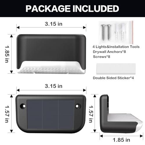 Solar Deck Lights Outdoor (16 Count)