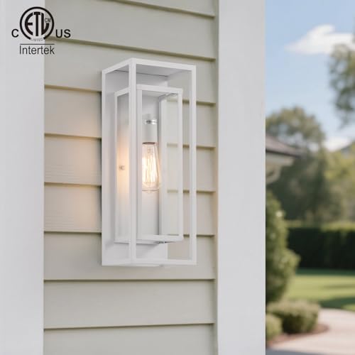18" Modern Outdoor Porch Wall Light (2 Count)