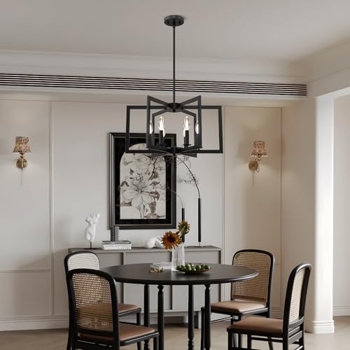 Modern Black Chandelier (6 Count)