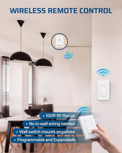 Wireless Light Switch and Receiver Kit