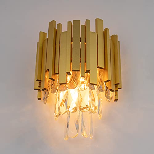 Crystal Wall Sconce Lights 3 Tiers Crystal Wall Lamp