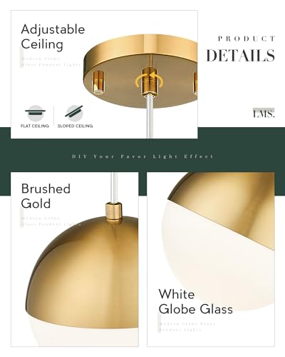6 inch Brushed Gold Pendant Light Fixtures