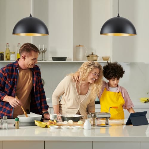 Black Large Pendant Light 2 Packs