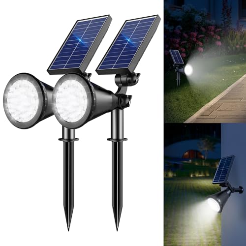 Solar Lights Outdoor Waterproof Spot Lights (2 Count)