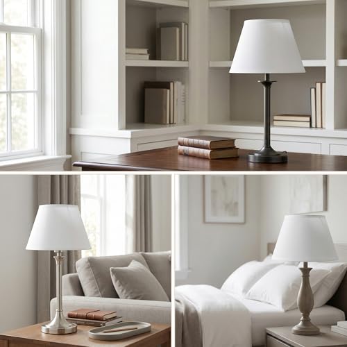2pcs White Small Lamp Shades (2 Count)