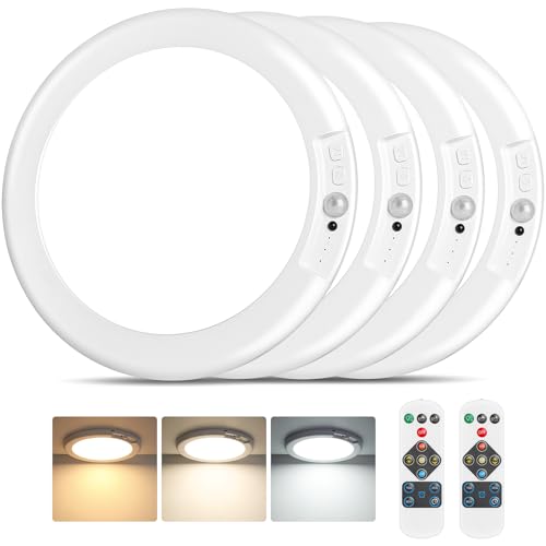 Rechargeable Motion Sensor Ceiling Light (4 Count)