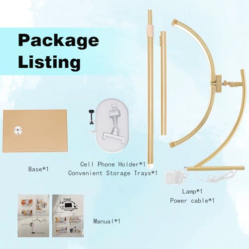 LED Half Moon Lash Light Lamp for Eyelash Extensions Z Gold