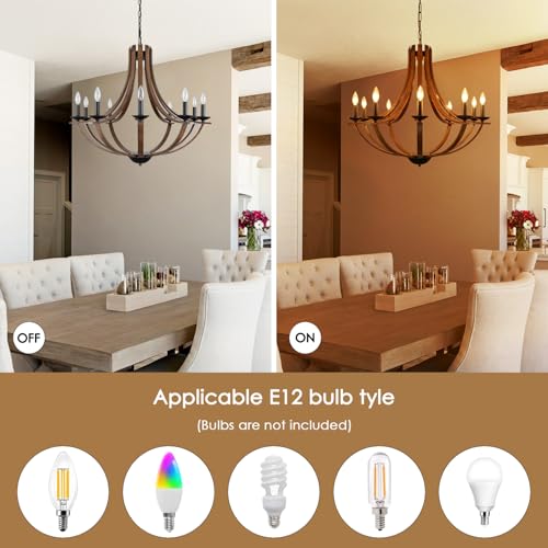 Rustic Chandeliers for Dining Room Light Fixture