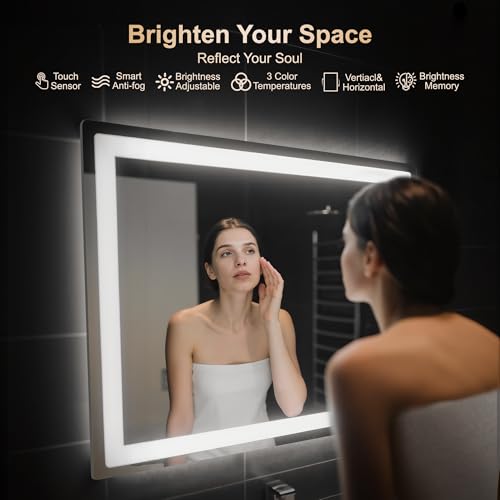 30x40 LED Bathroom Vanity Mirror with Lights