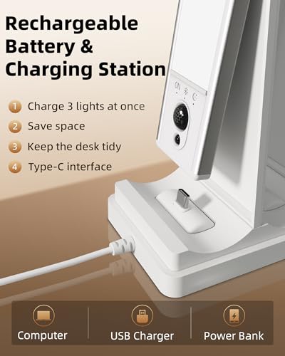 5 Pack Under Cabinet Lighting with Charging Station (5 Count)