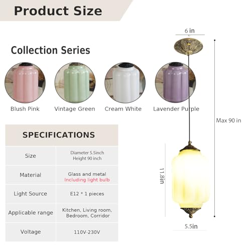 Vintage Milk Glass Pendant Lights Kitchen