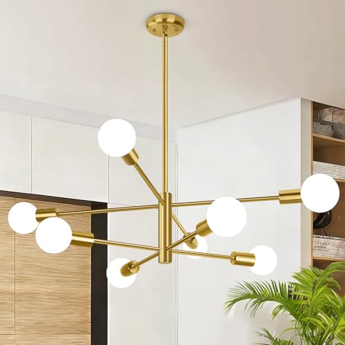 8 Light Modern Chandelier for Dining Room (8 Count)