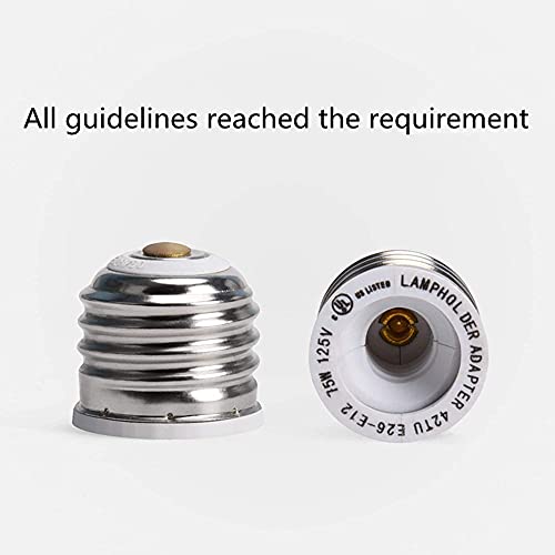 UL Listed E26 to E12 Adapter (6 Count)