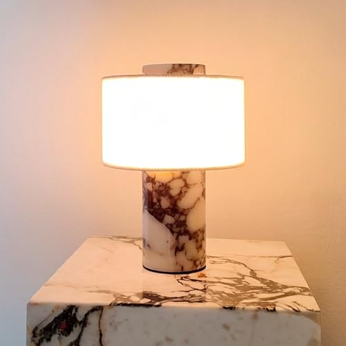 Marble Lamp Stone Table Lamps Rechargeable Modern Decorative Touch Dimmable Cordless Luxury Design Bedside Lamp for Home Decor
